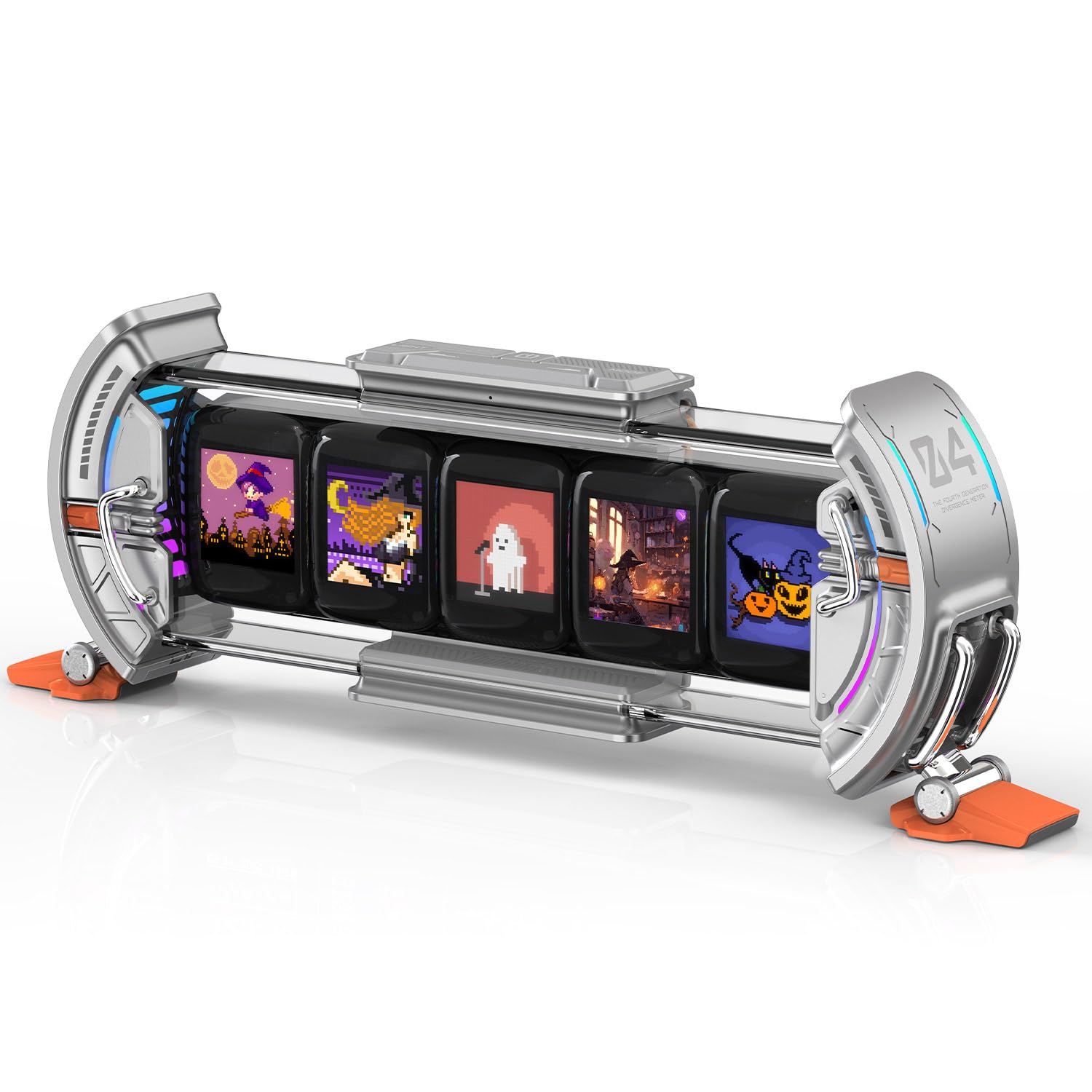 Divoom Times Gate デスク情報ハブ サイバーライト Amazon.com: Divoom Times Gate - Cyberpunk Gaming Setup